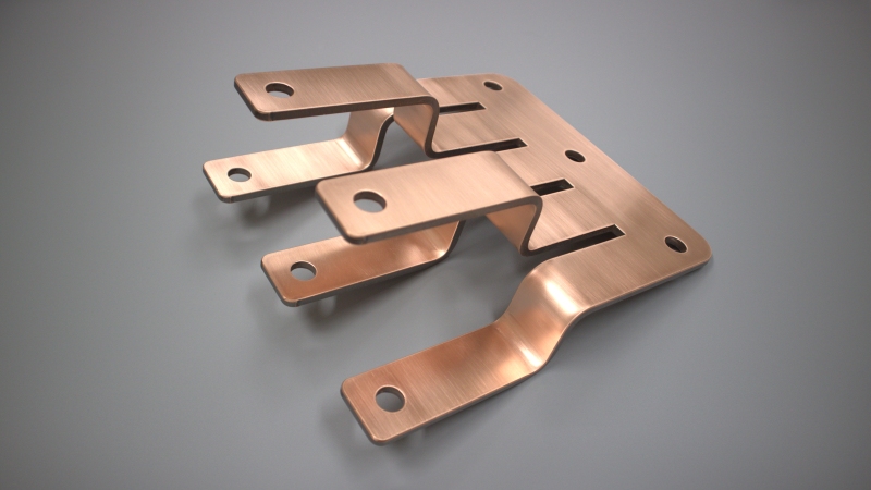 無酸素銅製のバスバー（ブスバー）