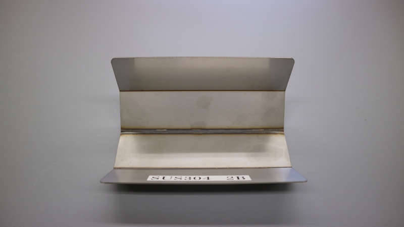 SUS304のFLW溶接サンプル製品（裏面）。